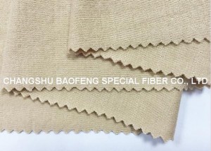 Tessuto a maglia beige Lenzing FR/Tencel da 190 gsm