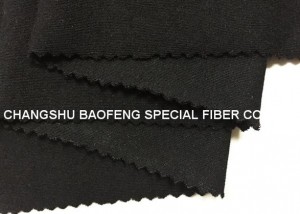 Tessuto in maglia Lenzing FR/Tencel nero da 190 gsm