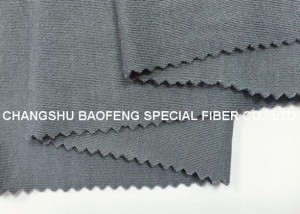 Tessuto a maglia Lenzing FR/Tencel grigio 190 gsm