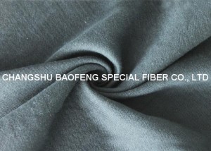 Tessuto a maglia 50/50 meta-aramide/Lenzing FR in nero da 130 gsm