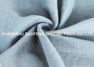 Tessuto in maglia misto aramide 93/5/2 di colore grigio